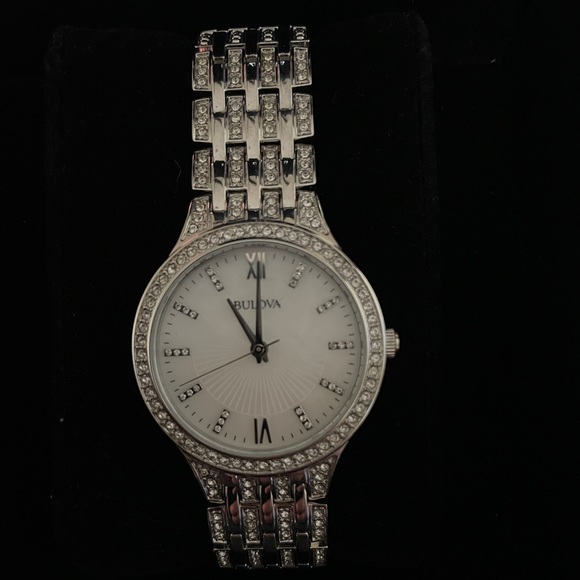 NWT Bulova Woman’s Crystal Stainless Steel Watch - Picture 5 of 5